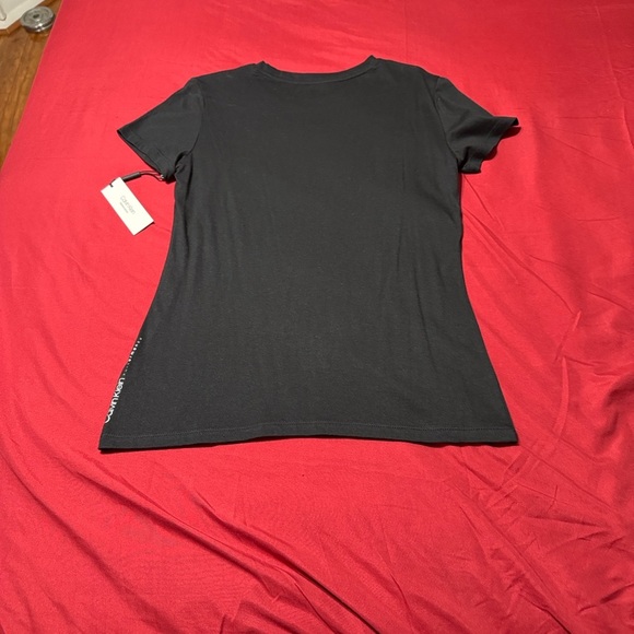 Calvin Klein Women's Charcoal Tee - Picture 3 of 5
